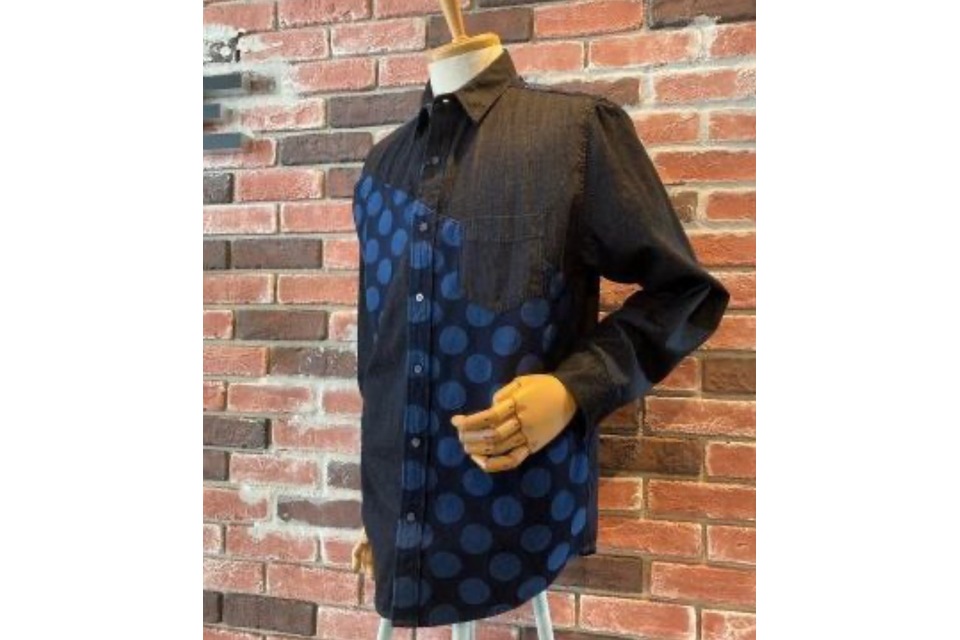 メンズ 切替シャツの画像