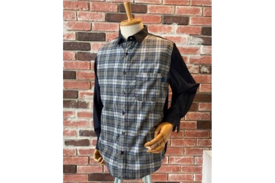 メンズ 切替シャツの画像