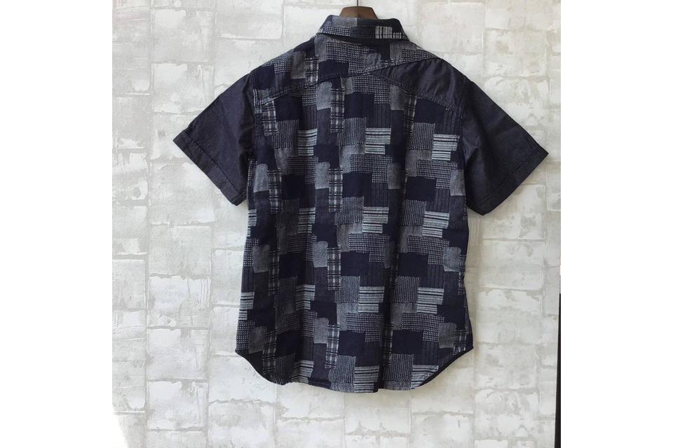 メンズ 切替半袖シャツの商品画像01