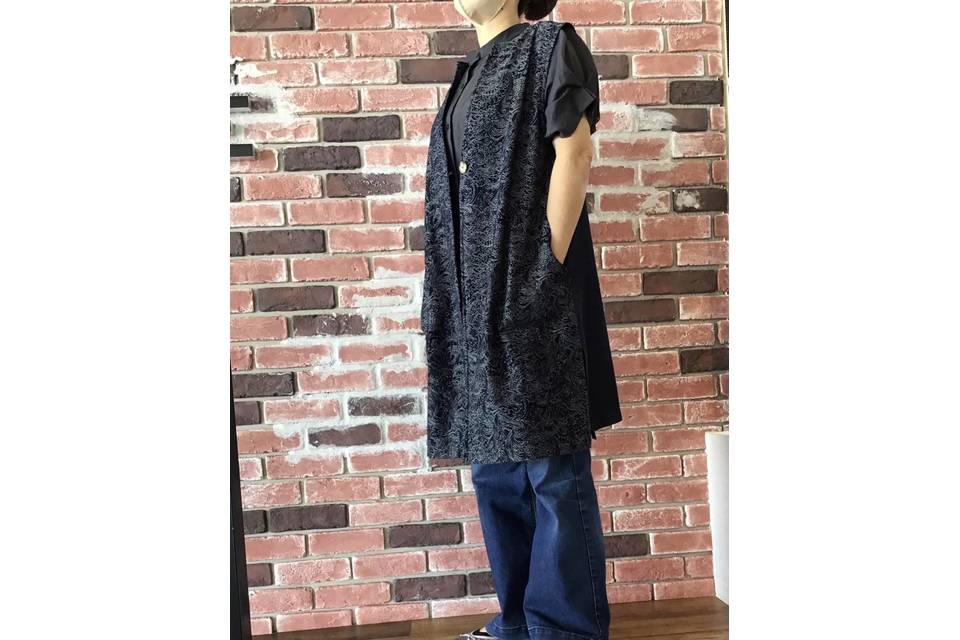 THORNY PATH 井原デニム　ドット切り替えバイヤス　長袖シャツ メンズ | 取扱商品 | 井原デニムの生産・販売｜THORNY PATH