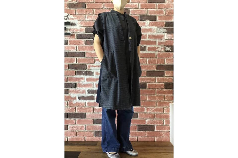 THORNY PATH 井原デニム　ドット切り替えバイヤス　長袖シャツ メンズ | 取扱商品 | 井原デニムの生産・販売｜THORNY PATH